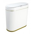 HOME USE κάδος απορριμμάτων με φωτοκύτταρο 9lt λευκός HUH-0227